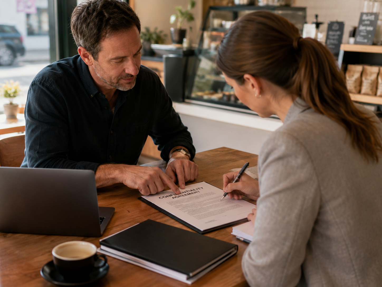 working with the business broker for reviewing documents for business sale confidentiality